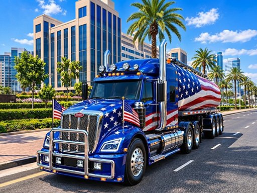 Jogo de motorista de caminhão americano