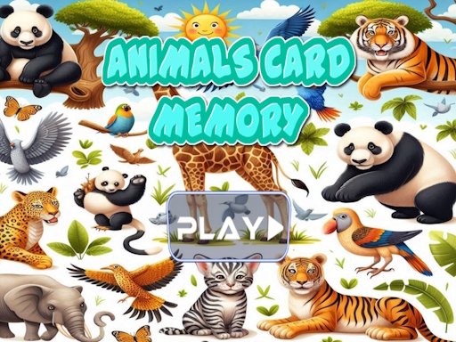 Memória de cartões de animais
