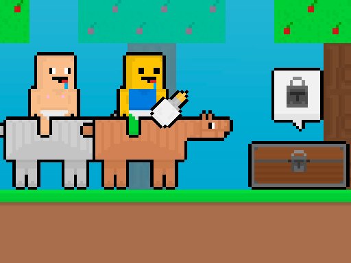 Bebê Noob vs Bebê Obby Cavalo