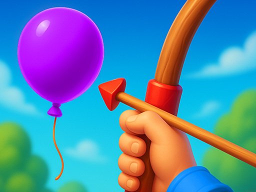 Jogo de tiro com arco e flecha de balão