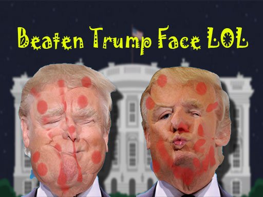 Cara de Trump espancada LOL