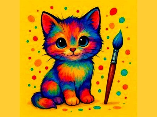 Coloração de gatinho fofo BTS