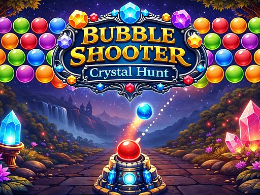 Caça ao Cristal Bubble Shooter
