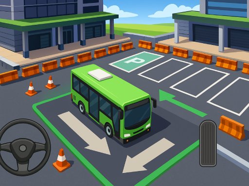 Parque de ônibus Modelo 3D
