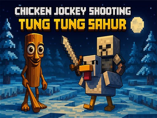 Tiro de jóquei de frango Tung Tung Sahur