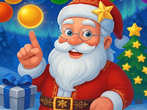 Jogo de tiro em bolhas de Natal