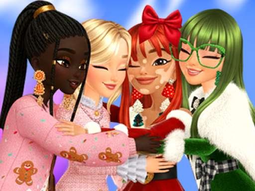 Meninas de Natal se vestem