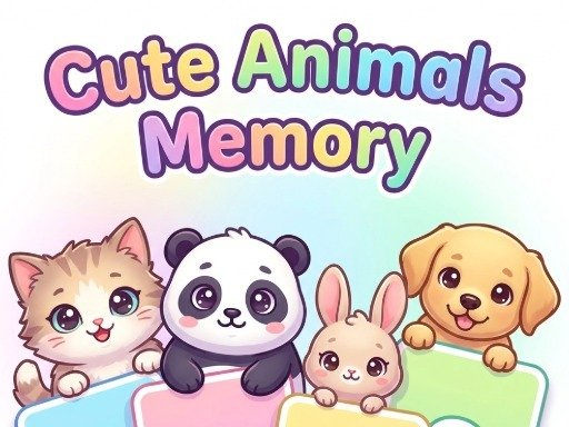 memória de animais fofos