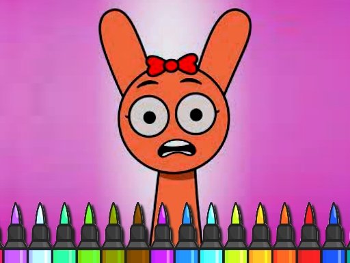 Hora de Sprunki para colorir fácil
