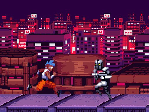 Corredor Cyberpunk sem fim