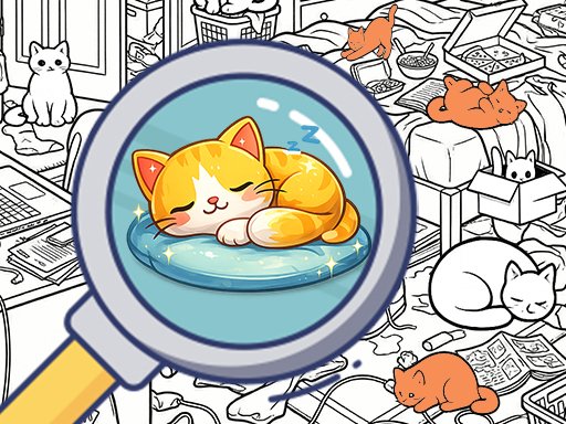 Encontre o gatinho: ache o gato