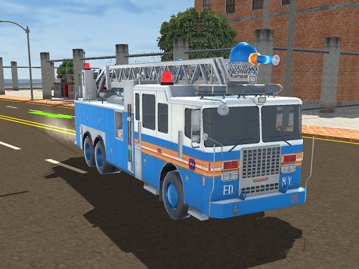 Simulador de condução de caminhão de bombeiros 2024