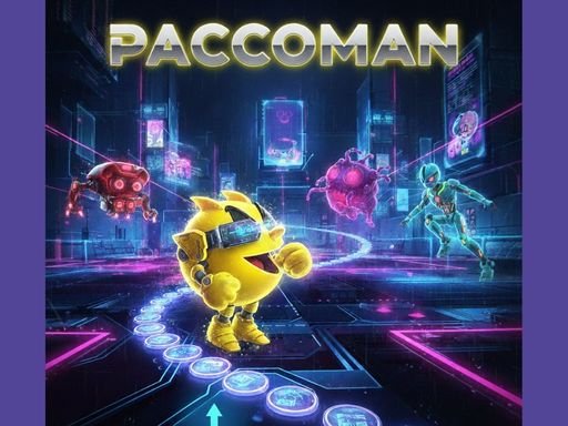Paccoman de néon duro