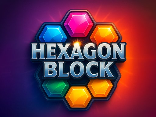 Jogo de quebra-cabeça de blocos hexagonais