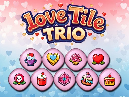 Trio de azulejos de amor
