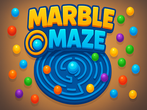 Jogo de labirinto de mármore