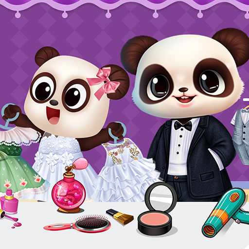 História de casamento tropical do Panda