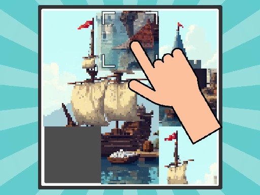 Quebra-cabeça de slides de pixels