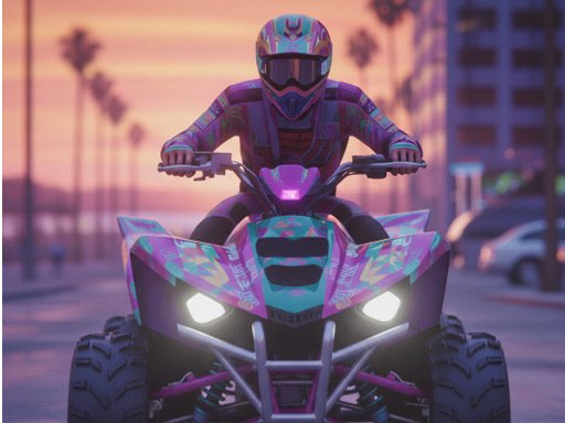 Jogo de corrida de quadriciclo