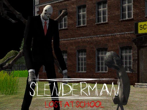 Slenderman perdido na escola