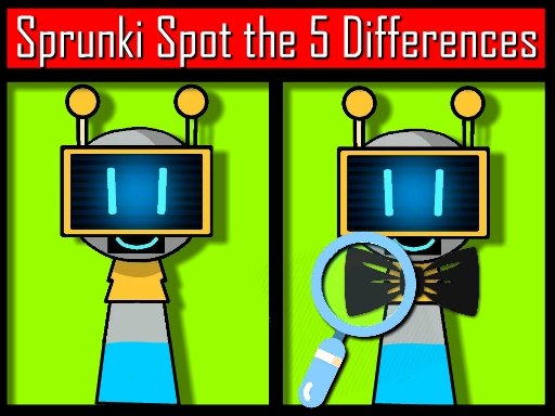 Sprunki Descubra as 5 Diferenças
