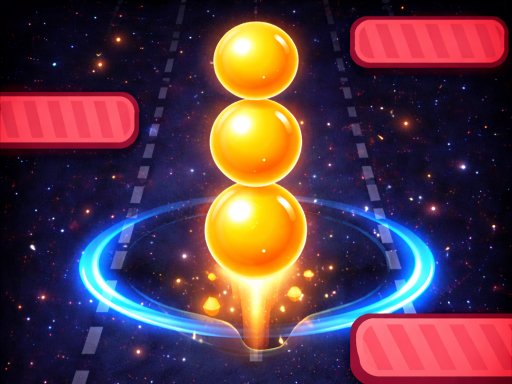 Pilha de bola corrida 3D