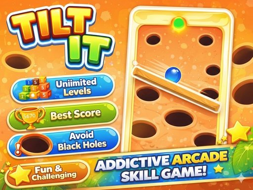 Jogo de habilidade arcade viciante Tilt It