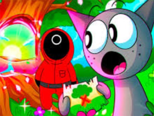Quando Sprunki encontra o jogo Squid