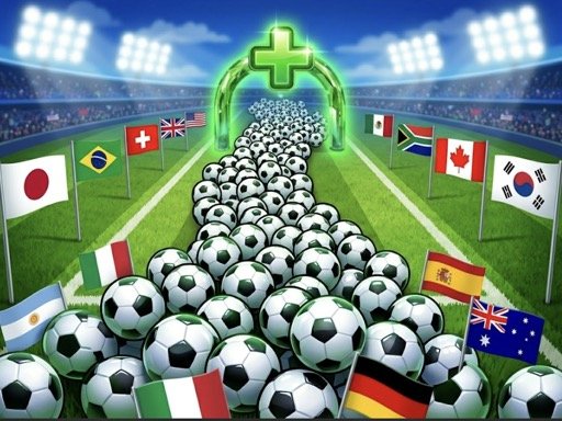 Multidão de bola da Copa do Mundo